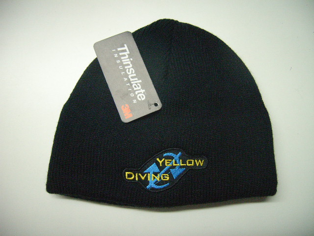 Yellow Diving Thinsulate Mütze schwarz, mit Logo