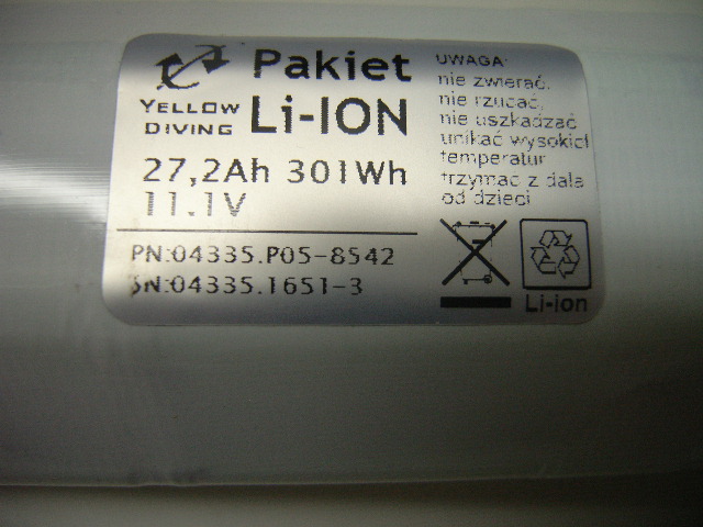 Li-Ion battery pack 15,6 Ah