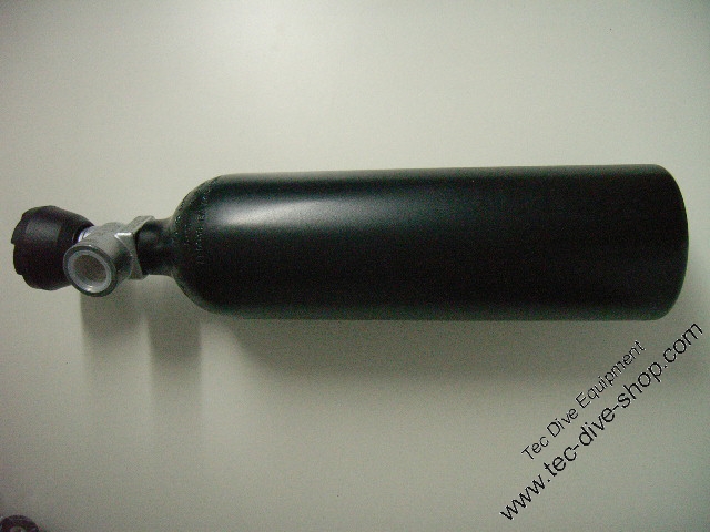 Luxfer Alu 0,85 L schwarz mit Ventil 