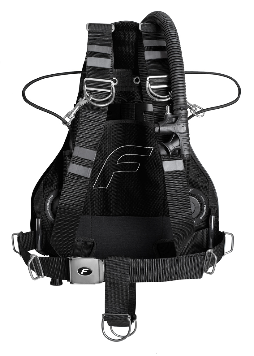 Finnsub FLY SIDE Black complete set mit 3 mm VA Backplate