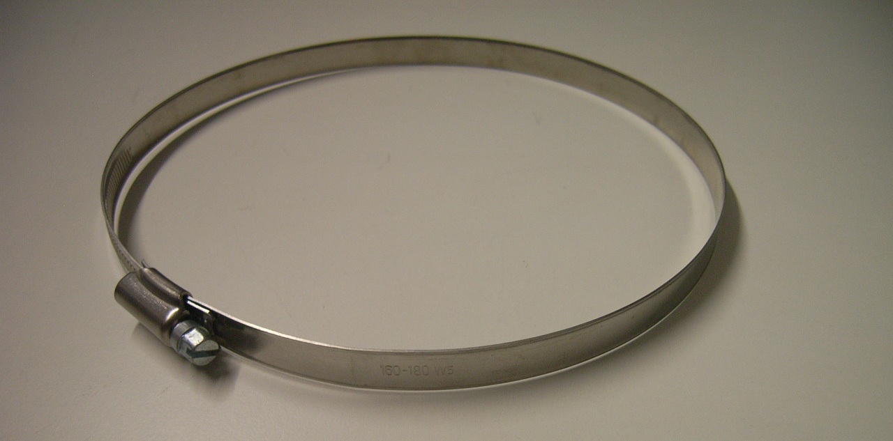 Schlauchschellen für Durchmesser 160-180mm aus Edelstahl